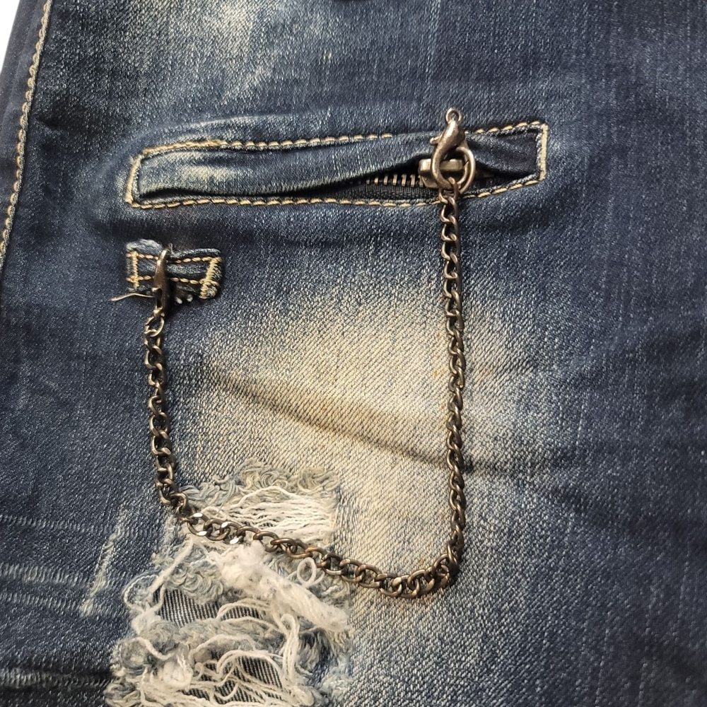 ANULE "UP & UP" - 30W X 32L  Distressed Blue Jeans - Picture 4 of 11